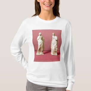 Camiseta Dos estatuas de mujeres derechas de Tanagra