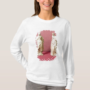 Camiseta Dos estatuas de mujeres derechas de Tanagra