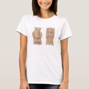 Camiseta Dos figuras de terracota de mujeres de Palenque, p