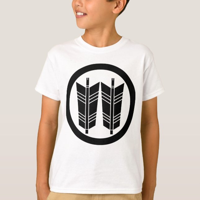 Camiseta Dos flechas paralelas en círculo (Anverso)