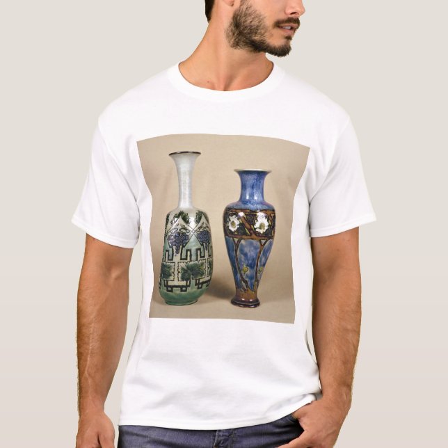 Camiseta Dos floreros de Doulton de Eliza Simmance, c.1880 (Anverso)