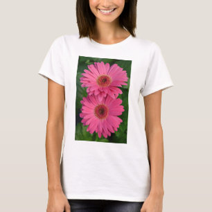 Camiseta Dos flores germinales rosas