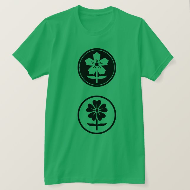 Camiseta dos flores T-Shirt (Anverso del diseño)