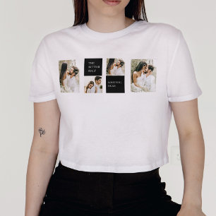 Camiseta Dos fotos Feliz Día de San Valentín Doble rega