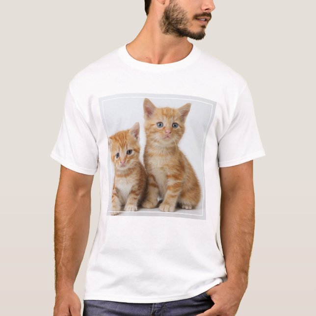 Camiseta Dos gatitos adorables (Anverso)