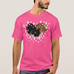 Camiseta Dos Gatos Haciendo Corazón