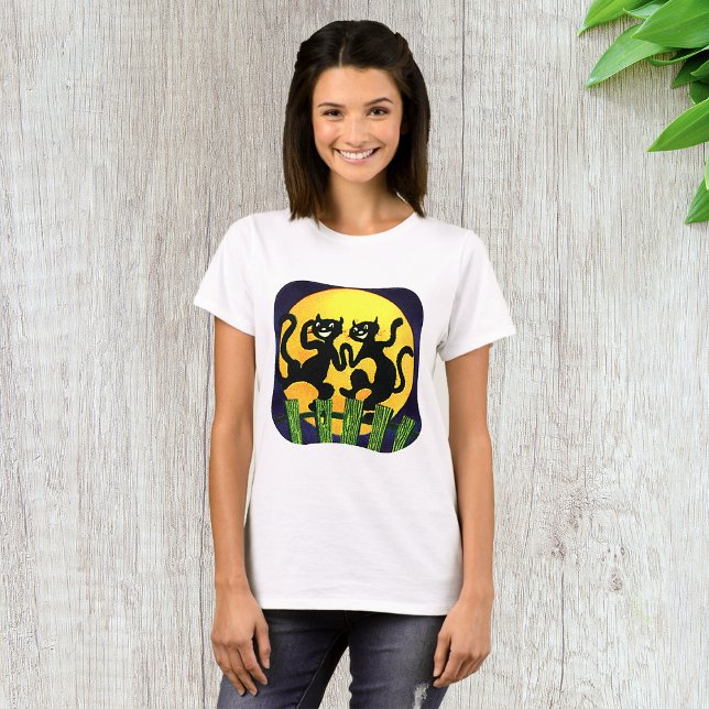 Camiseta Dos gatos negros (Subido por el creador)