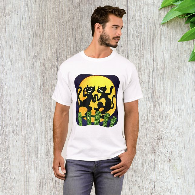 Camiseta Dos gatos negros (Subido por el creador)