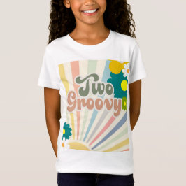 CAMISETA DOS GROOVY, 2DO CUMPLEAÑOS, LUZ DE SOL, ARCOÍRIS