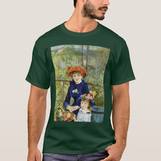 Camiseta Dos hermanas (en la terraza) de Pierre Renoir (Anverso)