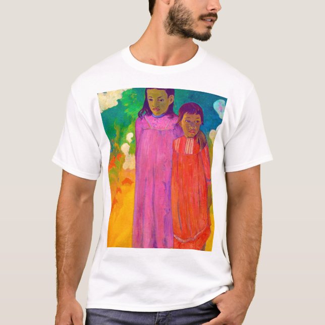 Camiseta Dos hermanas, Gauguin (Anverso)