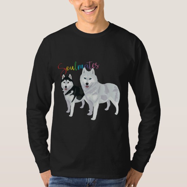 Camiseta Dos hermanos Husky Soulmates (Anverso)