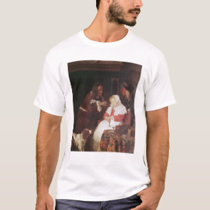 Camiseta Dos hombres con una mujer durmiente, c.1655-60