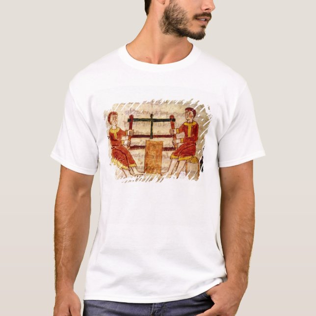 Camiseta Dos hombres que asierran la madera, de 'De (Anverso)