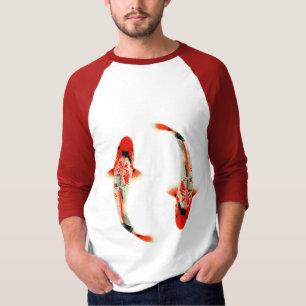 Camiseta Dos Koi Rojo