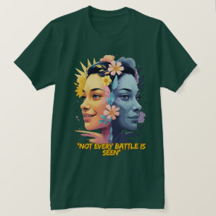 Camiseta Dos lados de la mente - No todas las batallas son 