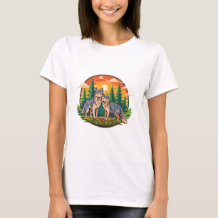Camiseta Dos lobos