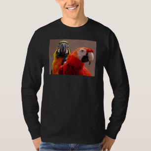 Camiseta Dos loros en primer plano