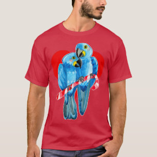Camiseta Dos loros Hyacinin de Macao se apoderan de Candy C