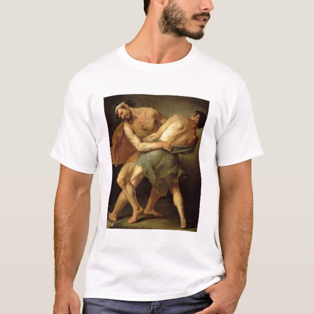 Camiseta Dos luchadores (Anverso)