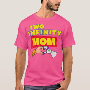 Camiseta Dos Madres Infinity Y Más Allá De Las Mamáes Famil