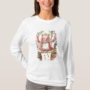Camiseta Dos magos venecianos que asierran a una mujer por