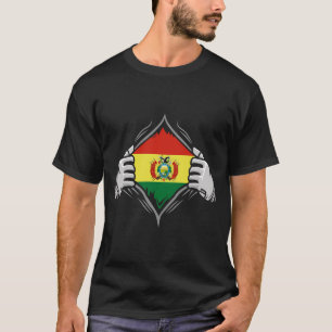 Camiseta Dos manos arrancando la bandera reveladora de Boli