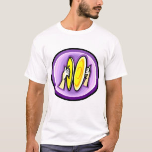 Camiseta Dos manos que tocan los platillos del desplome en