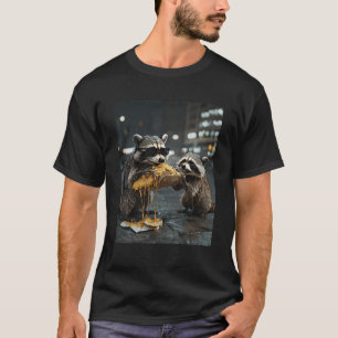 Camiseta Dos mapaches comiendo basura de taco quesero Mapac