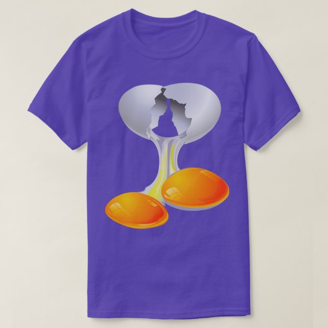 Camiseta Dos mellizos de huevo Yolks (Diseño del anverso)