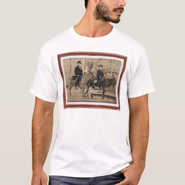 Camiseta Dos muchachos de O'Keefe en los burros (40040) (Anverso)
