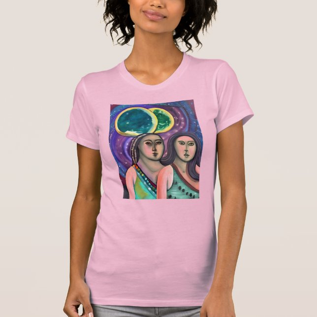 Camiseta Dos mujeres bajo la luna (Anverso)