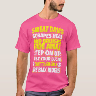 Camiseta Dos Mujeres Bmx Sólo Chicas Duros Son Bmx Riders