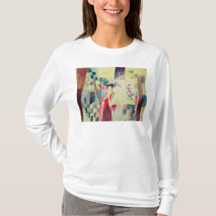Camiseta Dos mujeres y un hombre con los loros, siglo XX