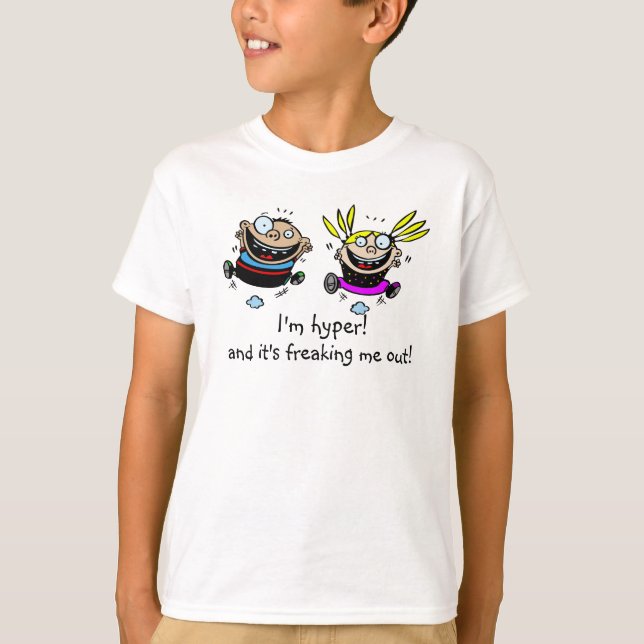 Camiseta Dos niños híperes (Anverso)