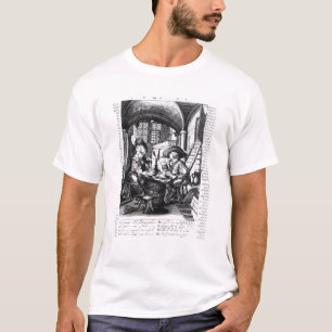 Camiseta Dos nobles jovenes que fuman, el Favorable-Fumar
