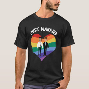 Camiseta Dos novios acaban de casarse con una boda gay, Tee