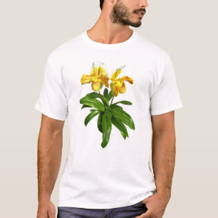 Camiseta Dos orquídeas amarillas de señora deslizador