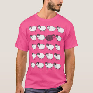 Camiseta Dos Ovejas Memorabilias Que Son Negras Y Blancas O