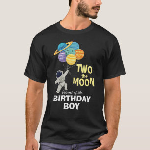 Camiseta Dos padres lunares del espacio para niños de cumpl