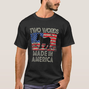 Camiseta Dos Palabras Hechas En Estados Unidos   Oferta div