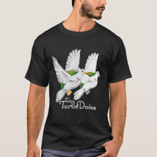 Camiseta Dos palomas de tortuga 12 días Navidades cantan gr