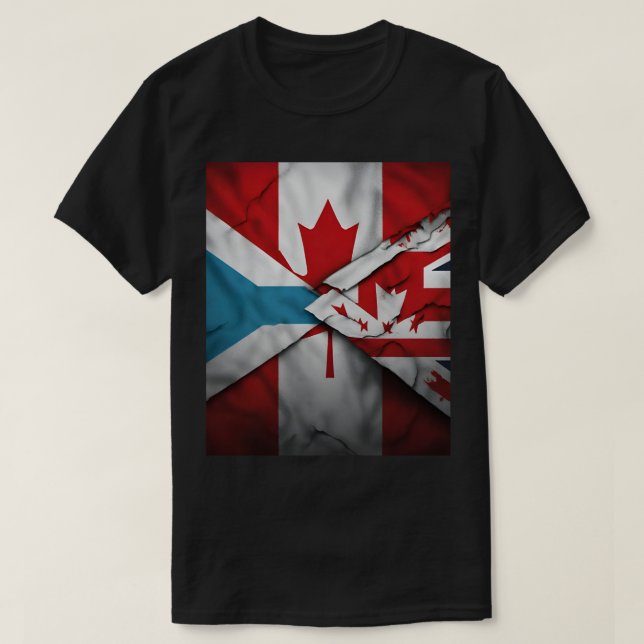 Camiseta "Dos pasiones: Canadá y Fiji Rugby" (Diseño del anverso)