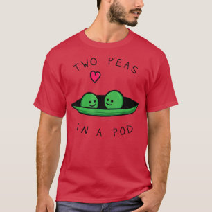 Camiseta Dos Peas En Un Pod Dos Peas, Vegan, Vegetariano Tw