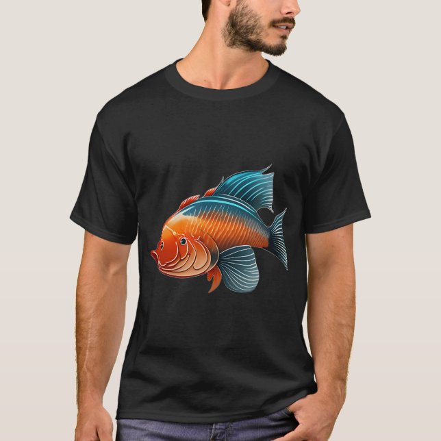 Camiseta Dos peces de colores (Anverso)