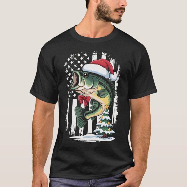 Camiseta Dos peces koi felices navidades, (Anverso)