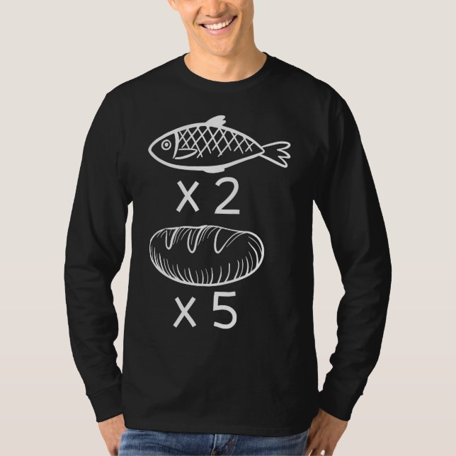 Camiseta Dos Peces Y Cinco Pan (Anverso)