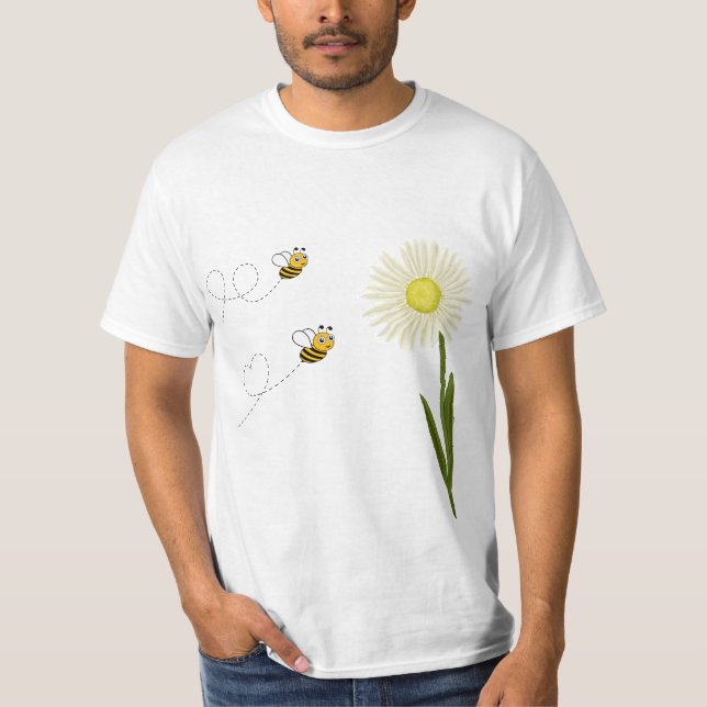Camiseta Dos pequeñas y lindas abejas (Anverso)