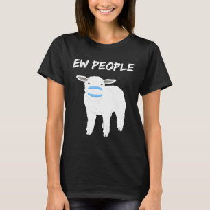 Camiseta Dos personas ovejas o cordero en mascarilla Cuaren