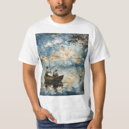 Camiseta Dos pescadores en un barco